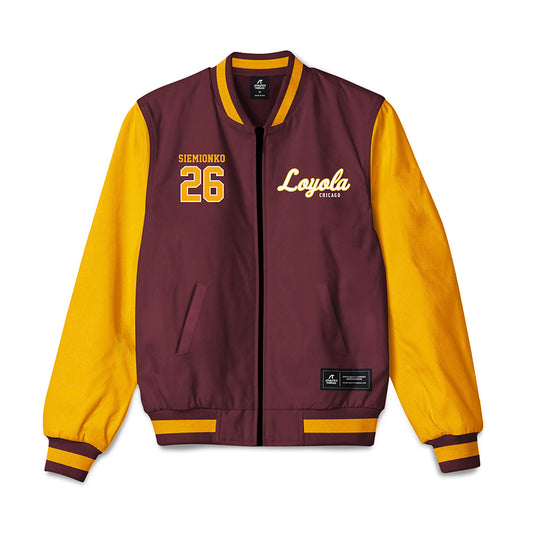 Loyola - NCAA Men's Soccer : David Siemionko - Bomber Jacket