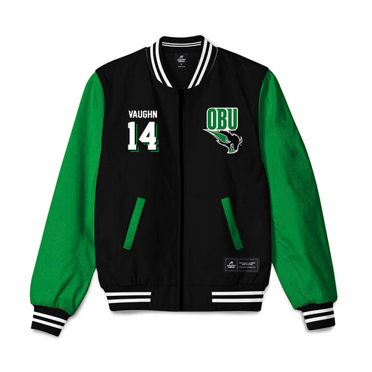 OKBU - NCAA Football : Garrett Vaughn - Bomber Jacket