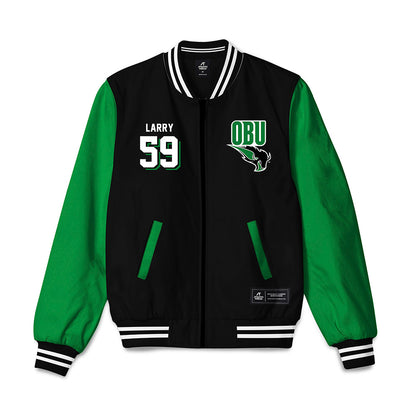 OKBU - NCAA Football : Sean Larry - Bomber Jacket-0