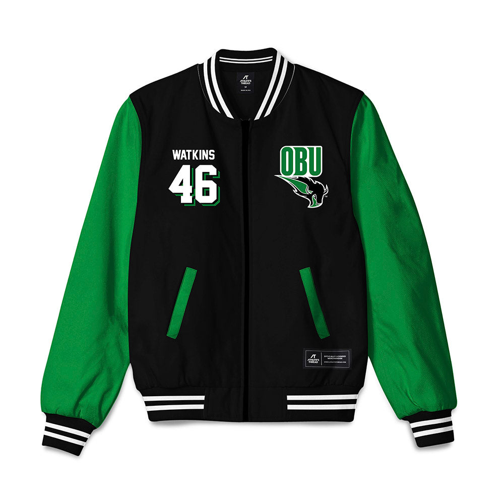 OKBU - NCAA Football : Luke Watkins - Bomber Jacket