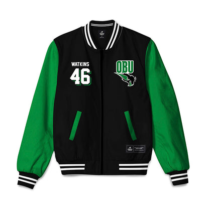 OKBU - NCAA Football : Luke Watkins - Bomber Jacket