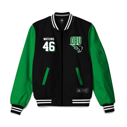 OKBU - NCAA Football : Luke Watkins - Bomber Jacket