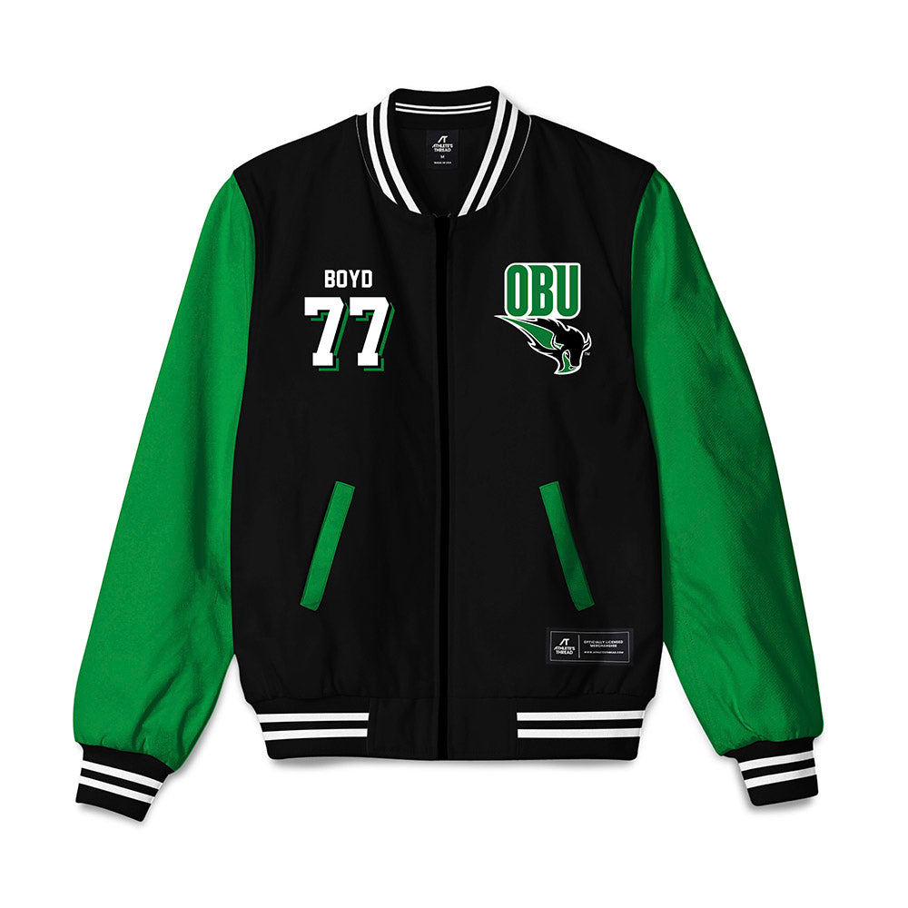 OKBU - NCAA Football : Carter Boyd - Bomber Jacket-0