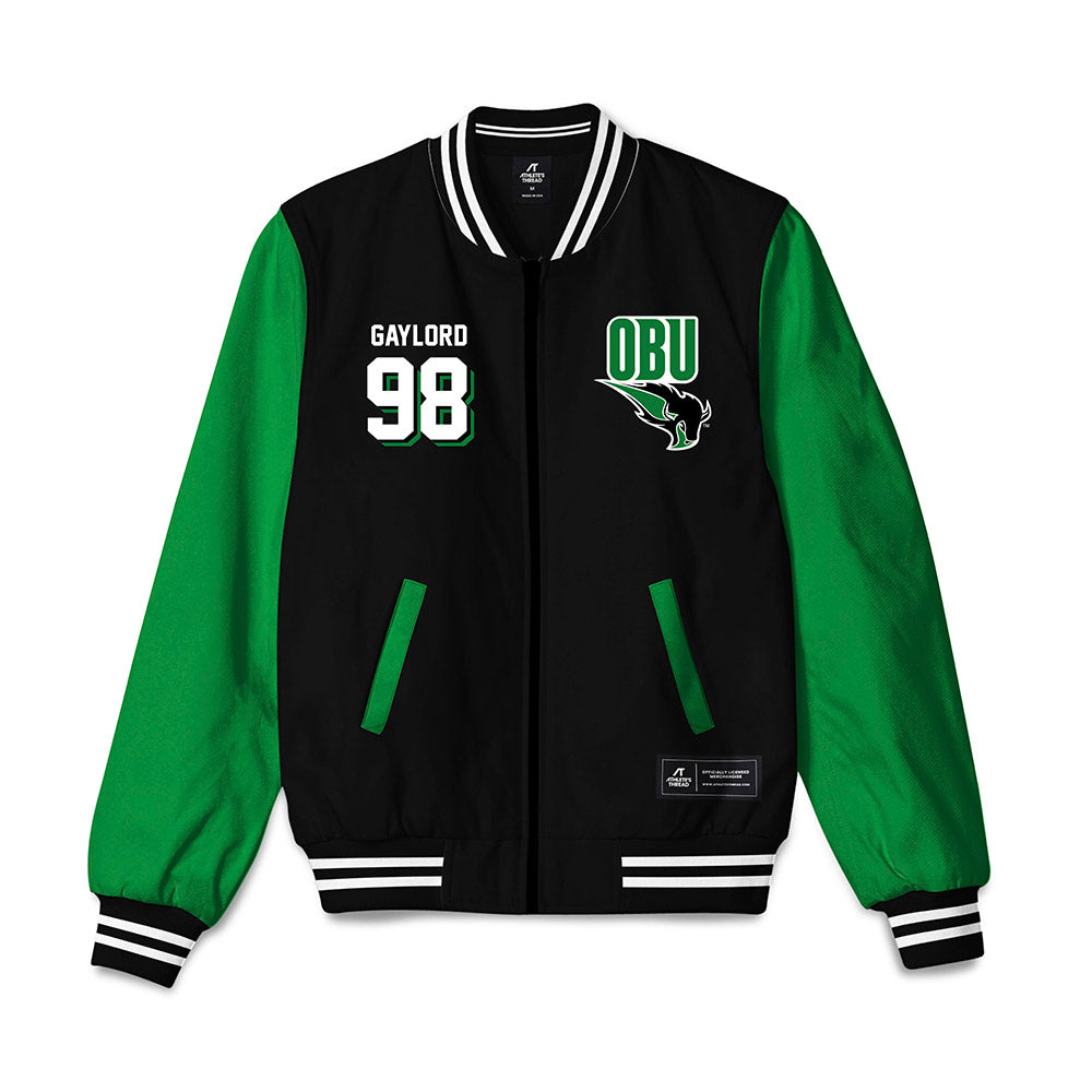 OKBU - NCAA Football : Peyton Gaylord - Bomber Jacket