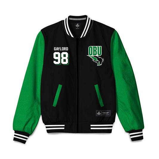 OKBU - NCAA Football : Peyton Gaylord - Bomber Jacket