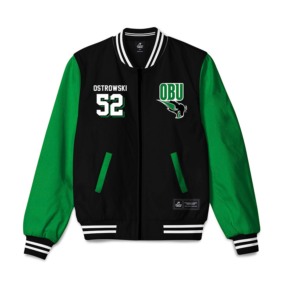 OKBU - NCAA Football : Jacob Ostrowski - Bomber Jacket