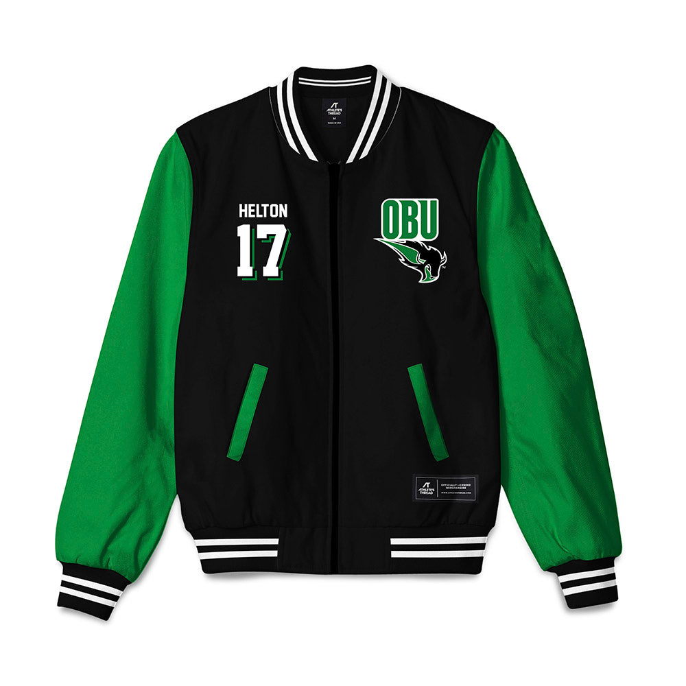 OKBU - NCAA Football : Kai helton - Bomber Jacket-0