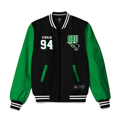 OKBU - NCAA Football : Bryce Starlin - Bomber Jacket