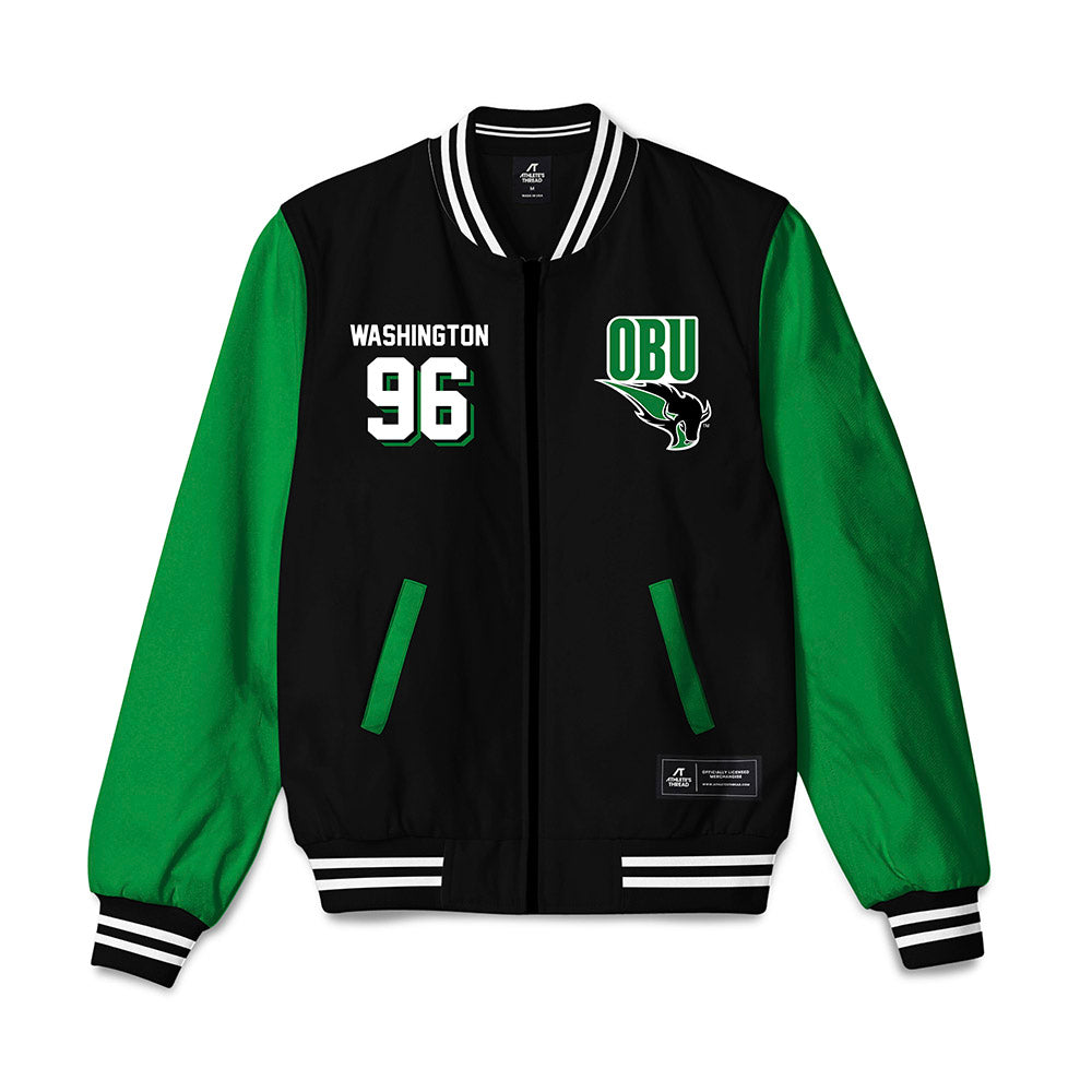OKBU - NCAA Football : Noah Washington - Bomber Jacket-0