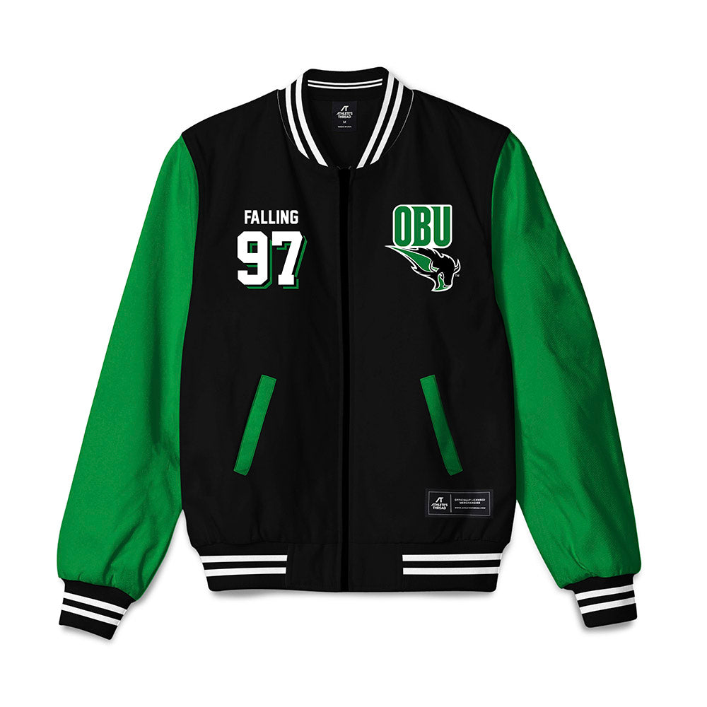 OKBU - NCAA Football : Carter Falling - Bomber Jacket-0