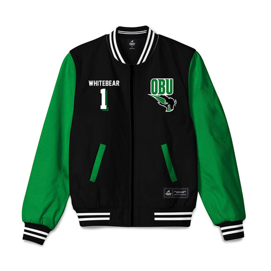 OKBU - NCAA Football : Charles Whitebear - Bomber Jacket-0