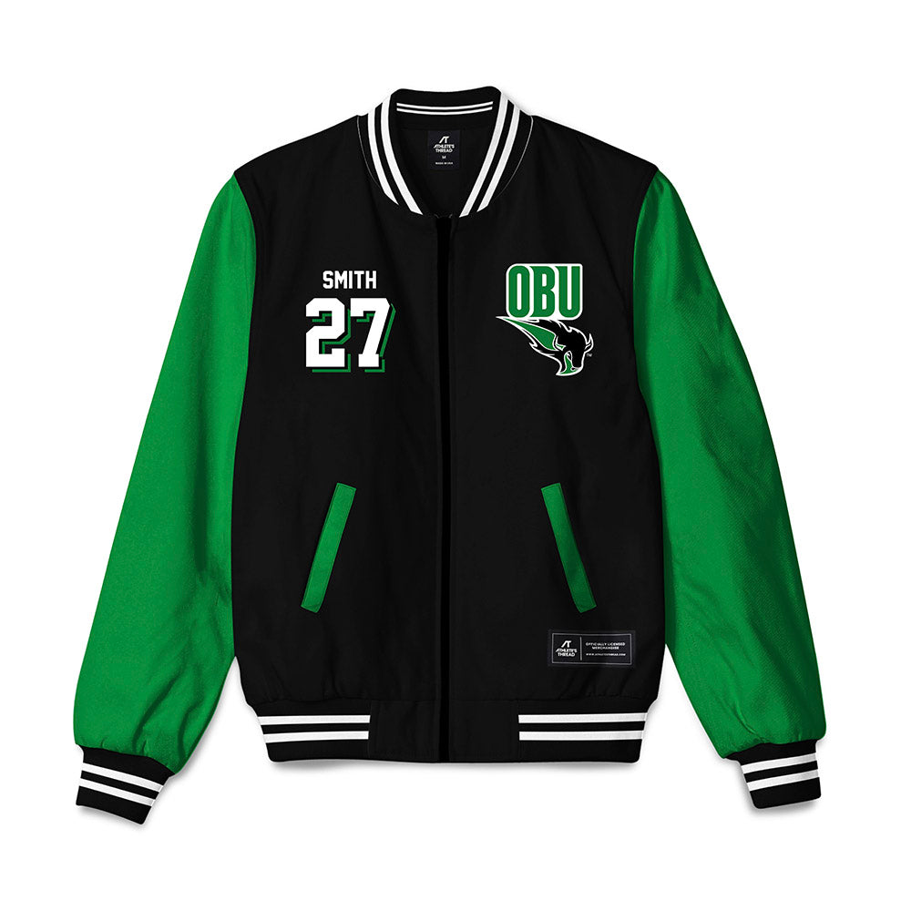 OKBU - NCAA Baseball : Braden Smith - Bomber Jacket-0