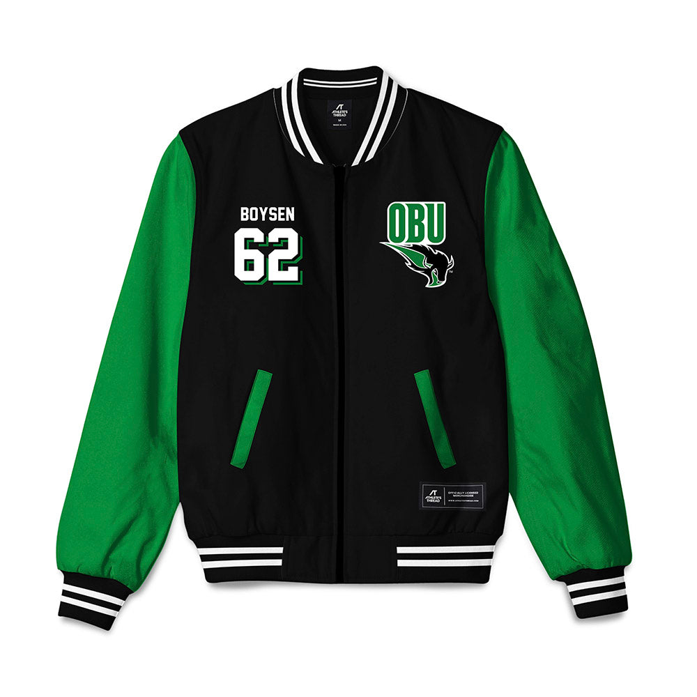 OKBU - NCAA Football : Robert Boysen - Bomber Jacket-0