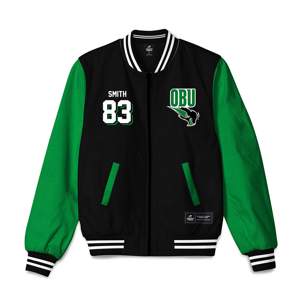 OKBU - NCAA Football : TJ Smith - Bomber Jacket-0