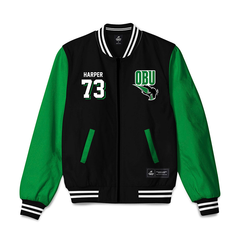 OKBU - NCAA Football : Ian Harper - Bomber Jacket-0