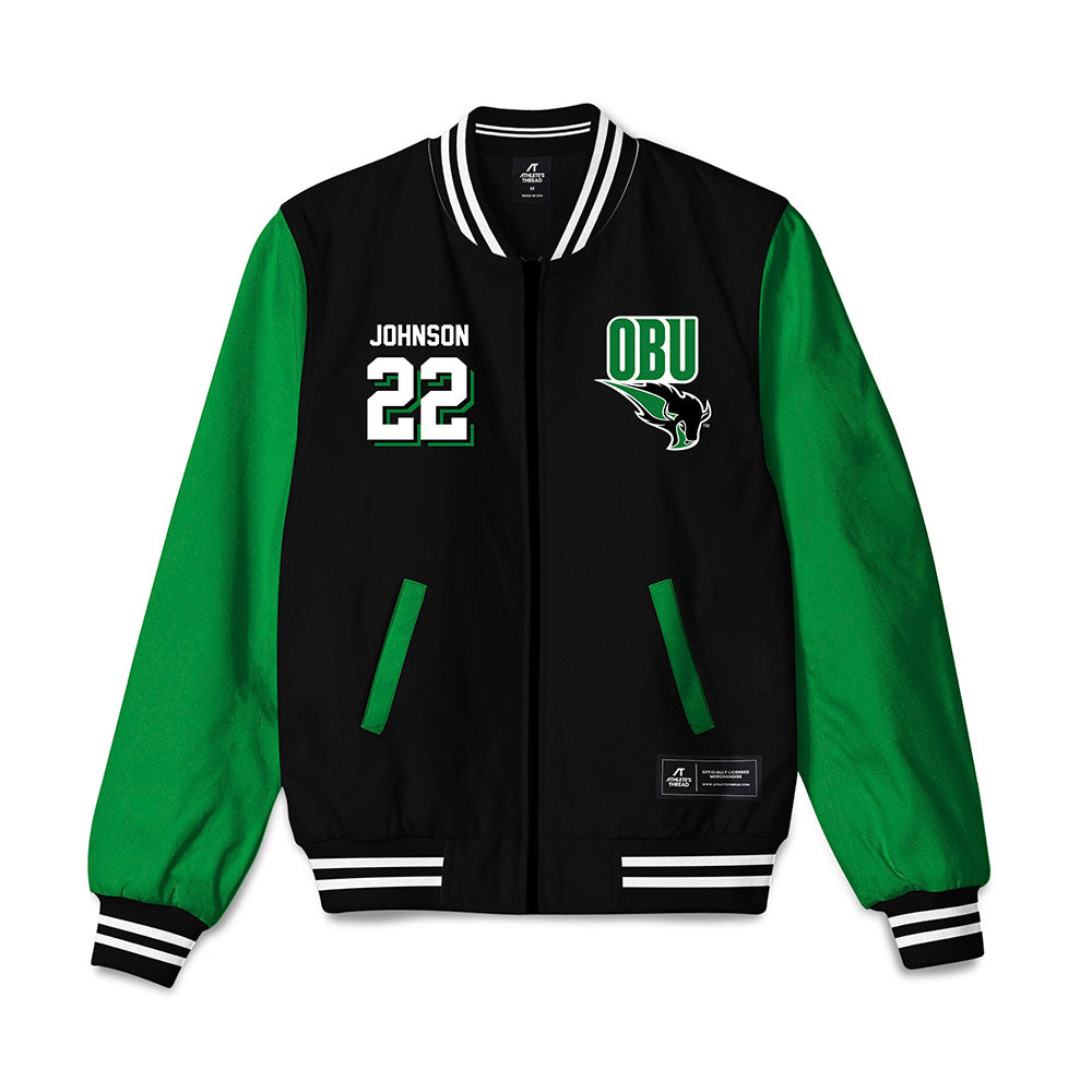 OKBU - NCAA Softball : Zoey Johnson - Bomber Jacket