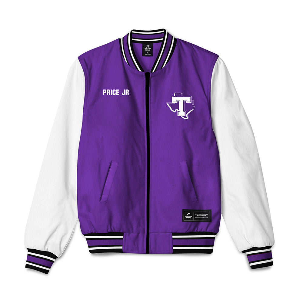 Tarleton State - NCAA Men's Track & Field : Timothy Price jr - Bomber Jacket-0