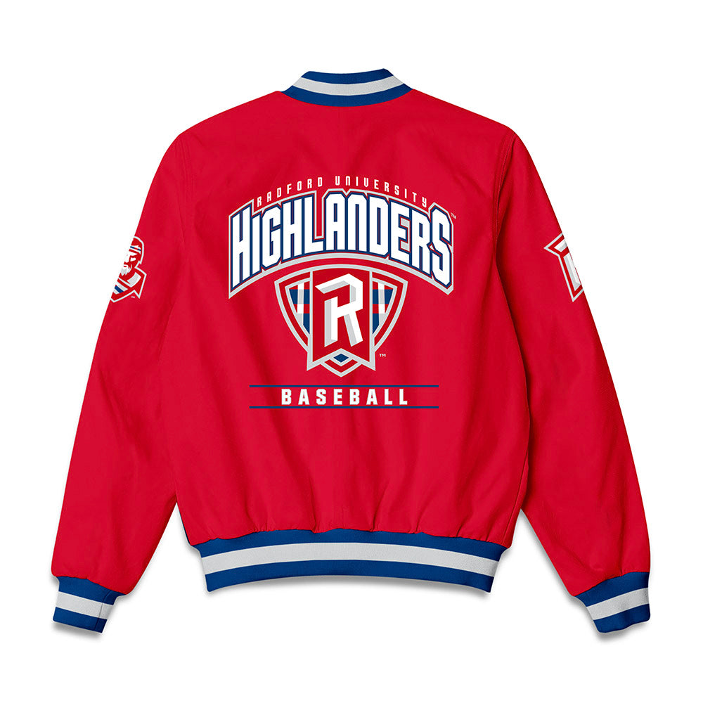 Radford - NCAA Baseball : Nick Petit - Bomber Jacket