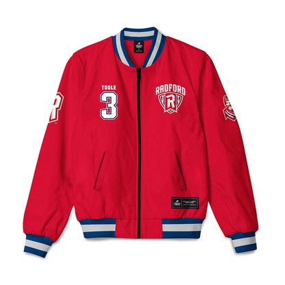 Radford - NCAA Baseball : Noah Toole - Bomber Jacket