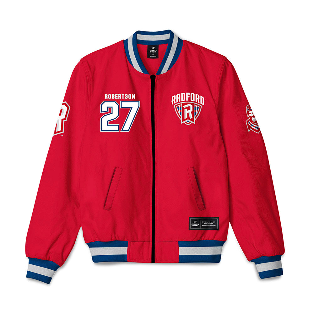 Radford - NCAA Men's Soccer : Christian Robertson - Bomber Jacket-0