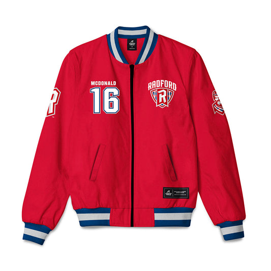 Radford - NCAA Baseball : Jack McDonald - Bomber Jacket