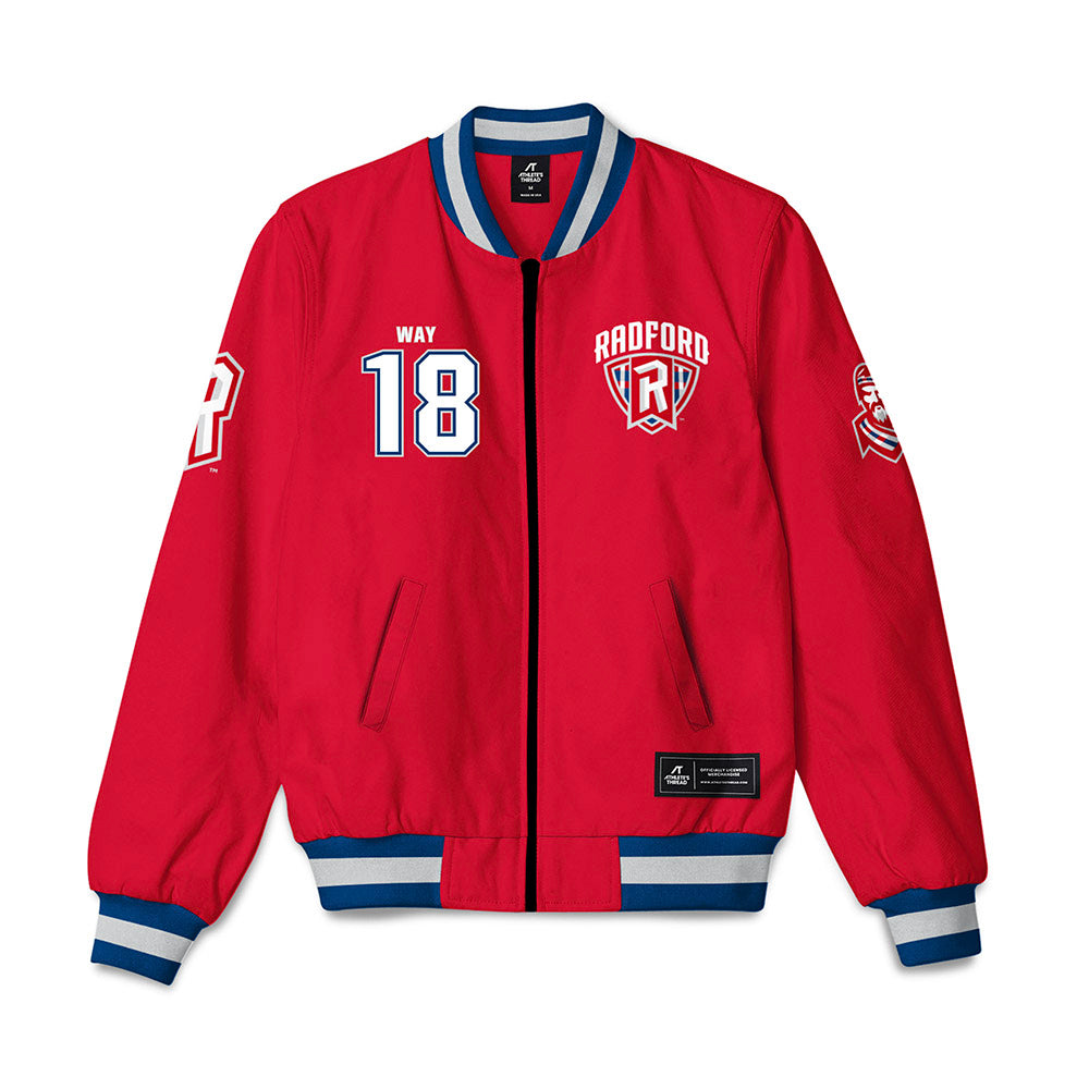 Radford - NCAA Baseball : Trey Way - Bomber Jacket-0