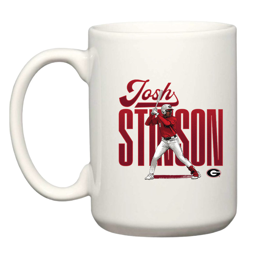 Georgia - NCAA Baseball : Josh Stinson - Caricature Coffee Mug-0