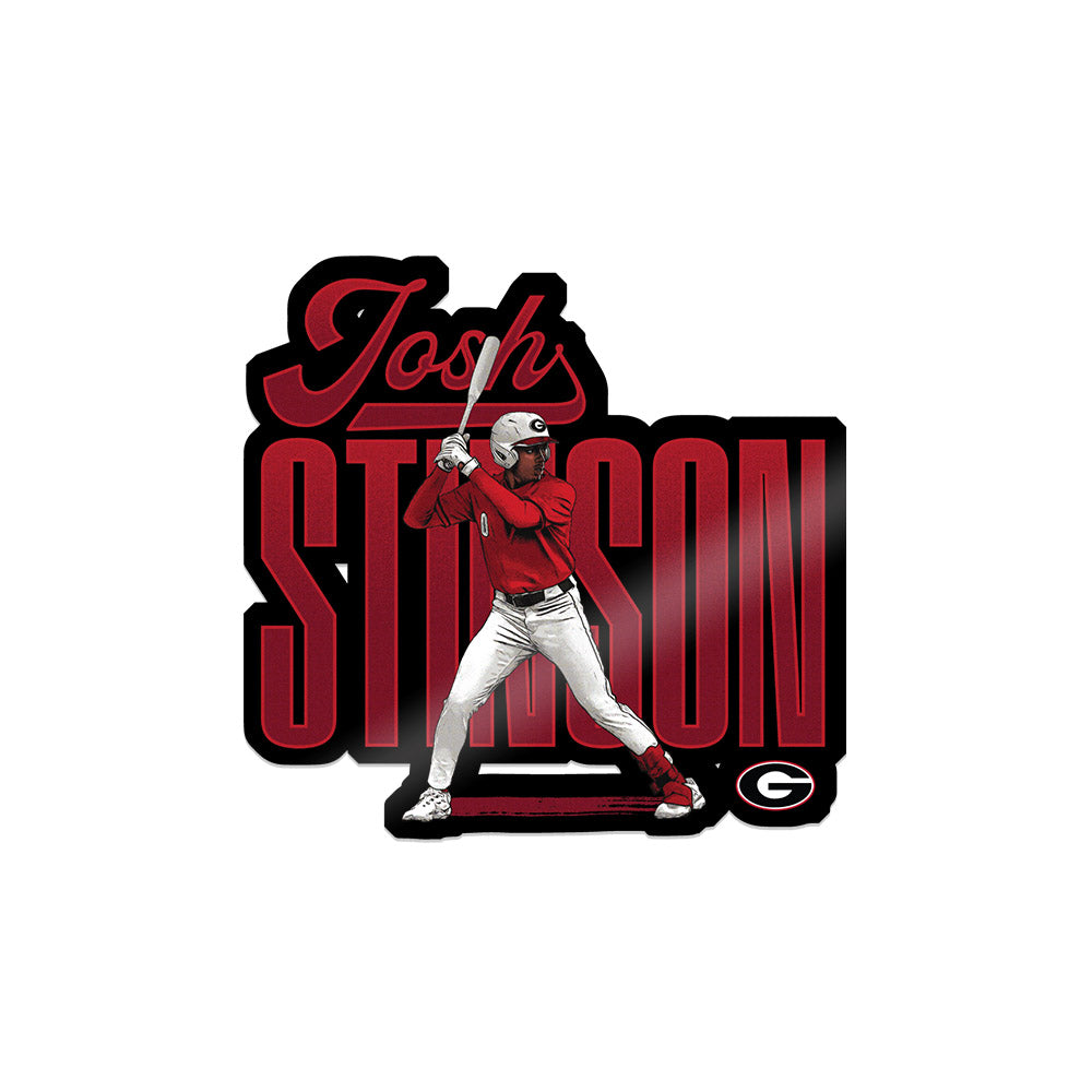 Georgia - NCAA Baseball : Josh Stinson - Caricature Sticker-0