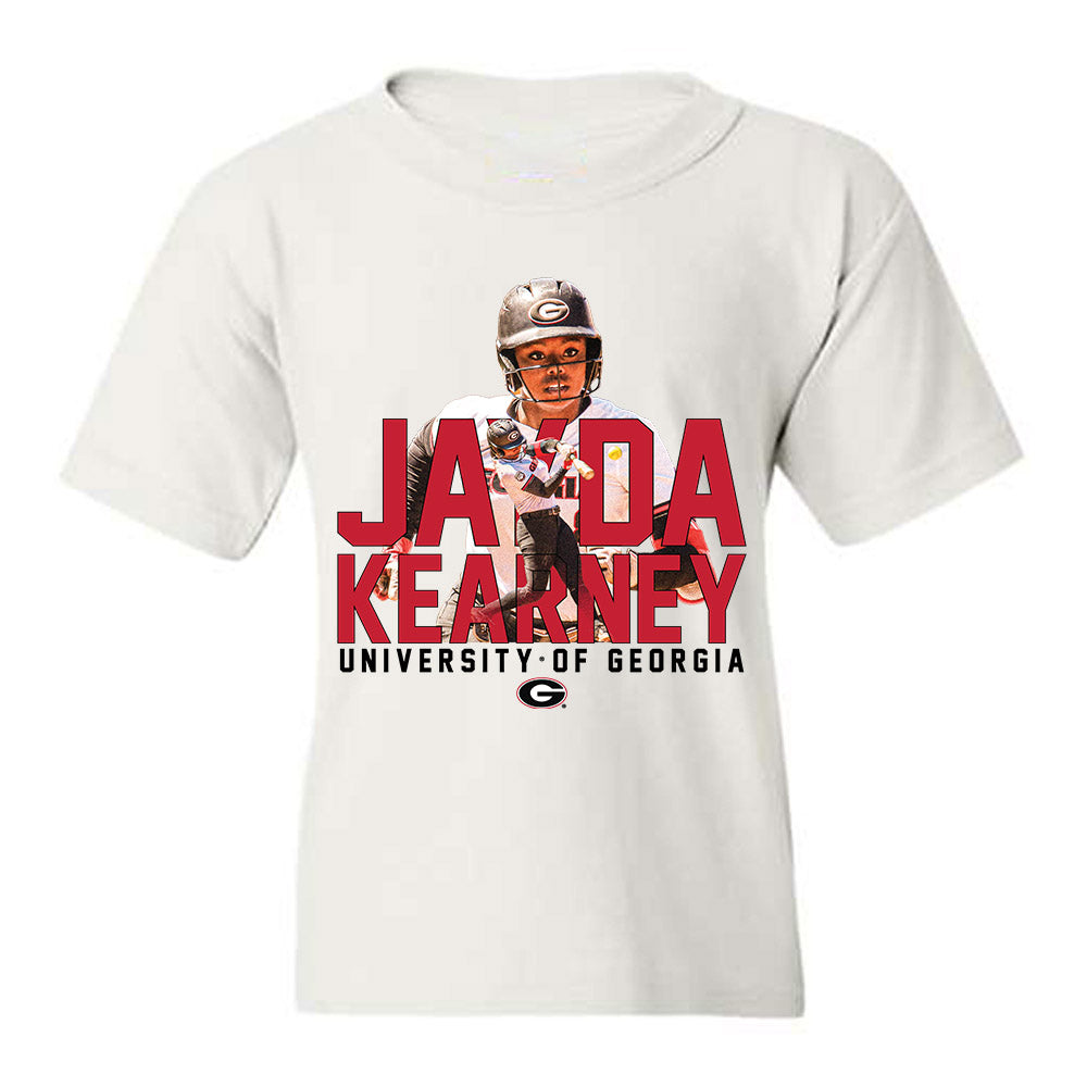 Georgia - NCAA Softball : Jayda Kearney - Player Collage Youth T-Shirt-0