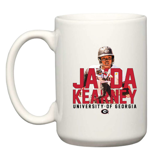 Georgia - NCAA Softball : Jayda Kearney - Player Collage Coffee Mug-0