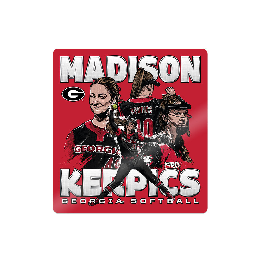 Georgia - NCAA Softball : Madison Kerpics - Player Collage Sticker-0