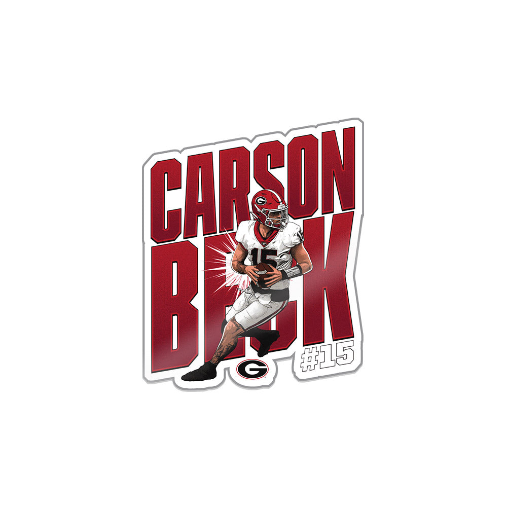 Georgia - NCAA Football : Carson Beck - Caricature Sticker-0