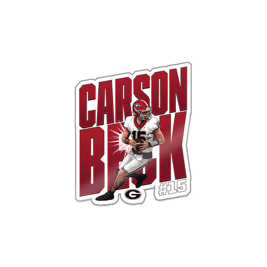 Georgia - NCAA Football : Carson Beck - Caricature Sticker-0