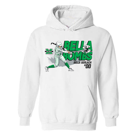 Marshall - NCAA Softball : Bella Gerlach - Hooded Sweatshirt Individual Caricature