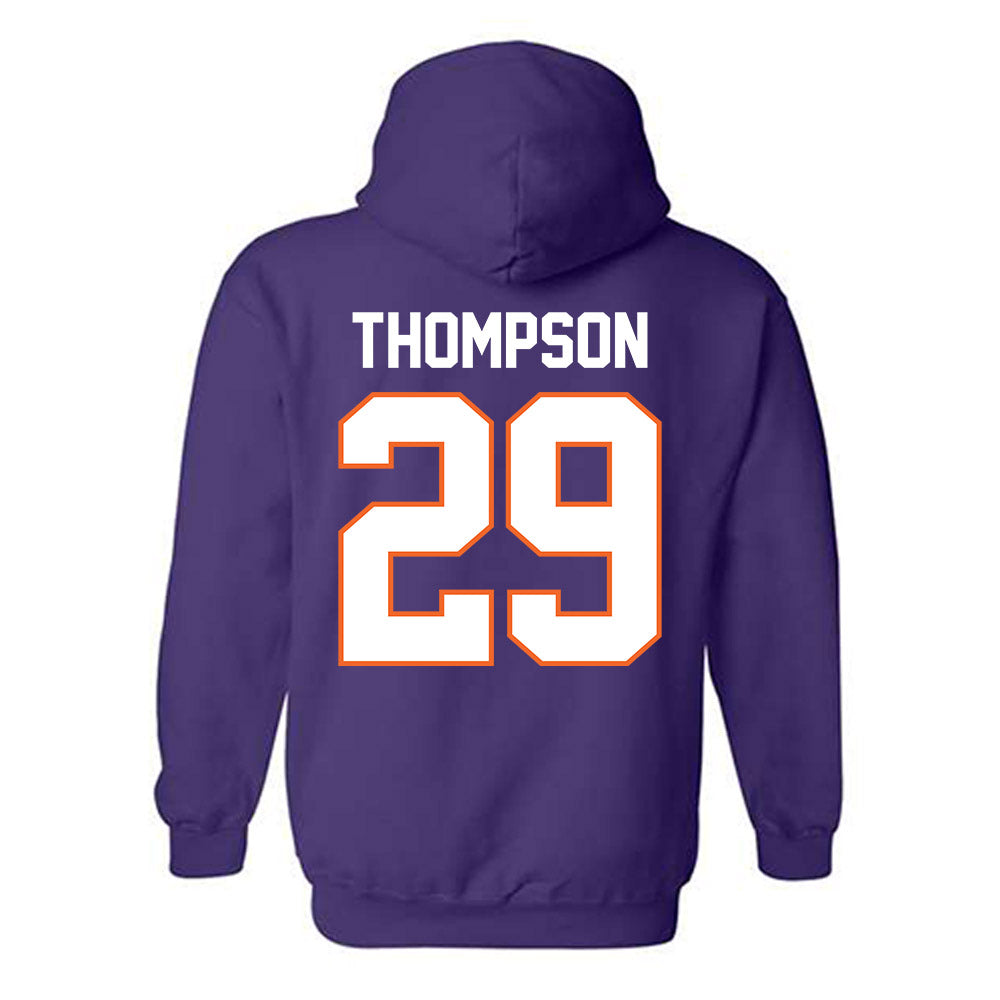 Clemson - NCAA Women's Soccer : Jordan Thompson - Classic Shersey Hooded Sweatshirt-1