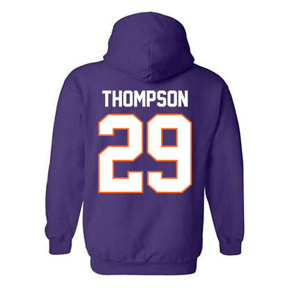 Clemson - NCAA Women's Soccer : Jordan Thompson - Classic Shersey Hooded Sweatshirt-1