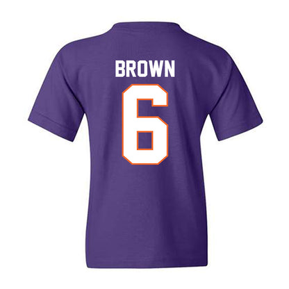 Clemson - NCAA Football : Tyler Brown - Classic Shersey Youth T-Shirt-1