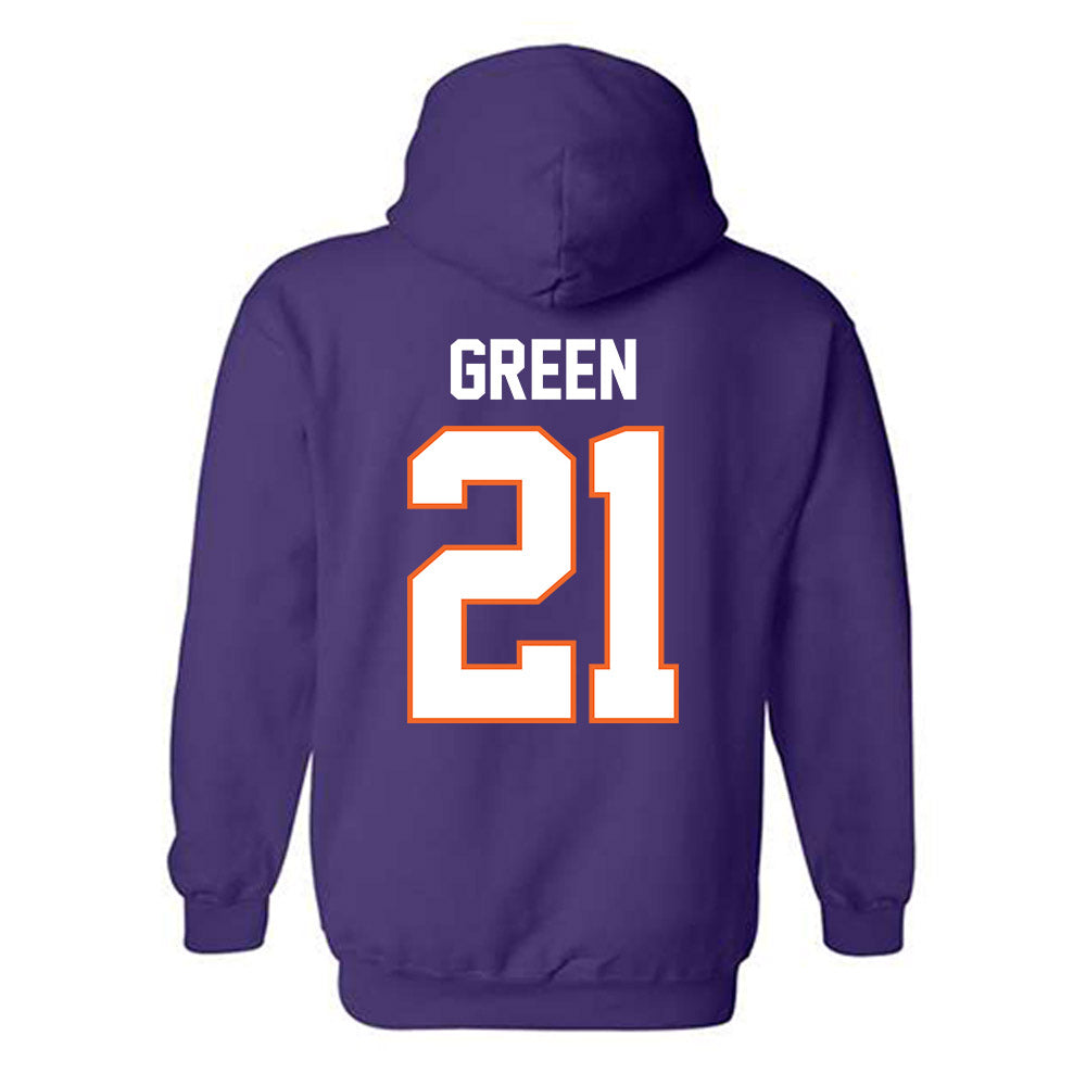 Clemson - NCAA Football : Jarvis Green - Classic Shersey Hooded Sweatshirt-1