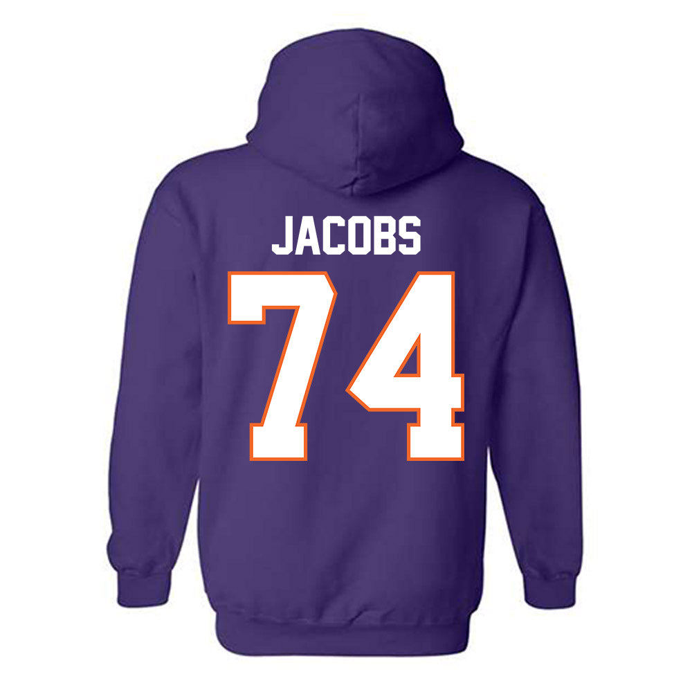 Clemson - NCAA Football : Brayden Jacobs - Classic Shersey Hooded Sweatshirt-1