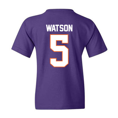 Clemson - NCAA Men's Soccer : Terry Watson - Classic Shersey Youth T-Shirt