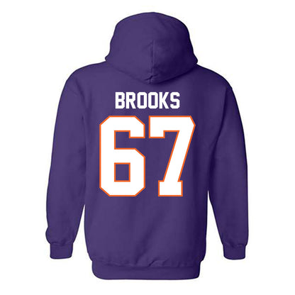 Clemson - NCAA Football : Nathan Brooks - Classic Shersey Hooded Sweatshirt-1