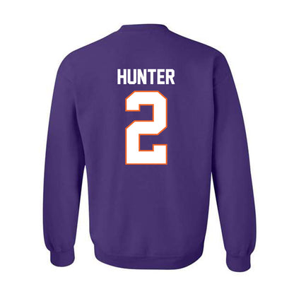 Clemson - NCAA Men's Basketball : Dillon Hunter - Classic Shersey Crewneck Sweatshirt-1