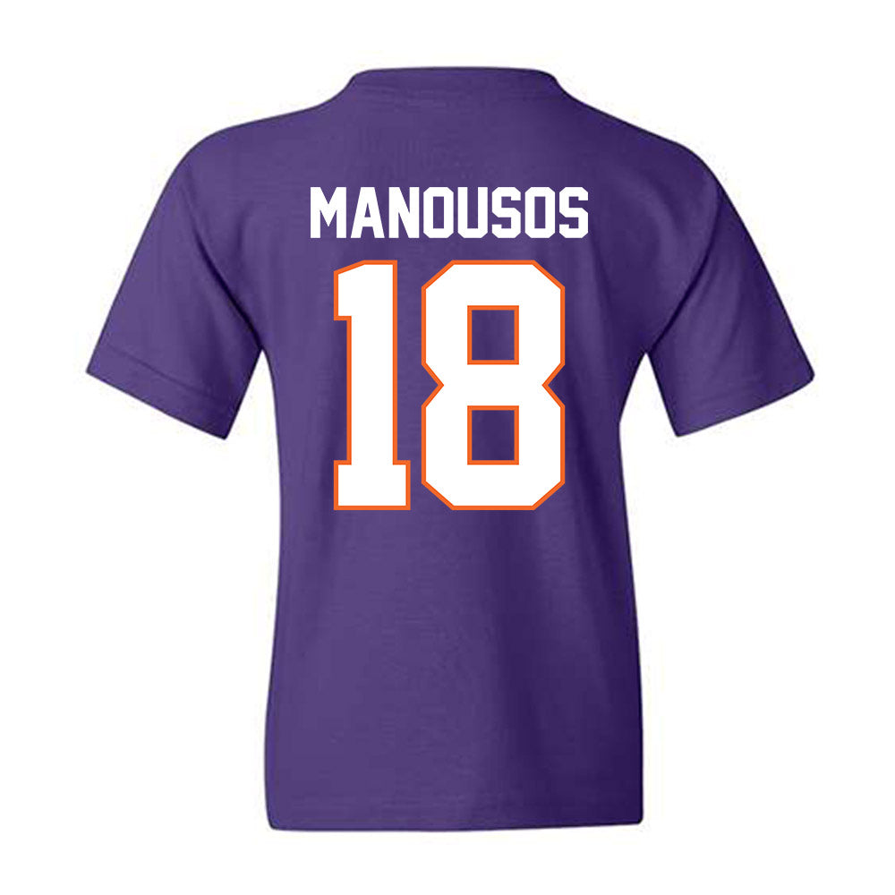 Clemson - NCAA Women's Soccer : Maria Manousos - Classic Shersey Youth T-Shirt-1