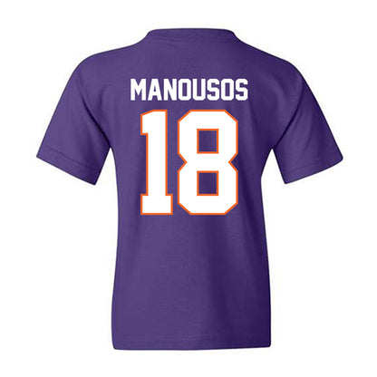 Clemson - NCAA Women's Soccer : Maria Manousos - Classic Shersey Youth T-Shirt-1