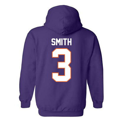 Clemson - NCAA Football : Tristan Smith - Classic Shersey Hooded Sweatshirt-1