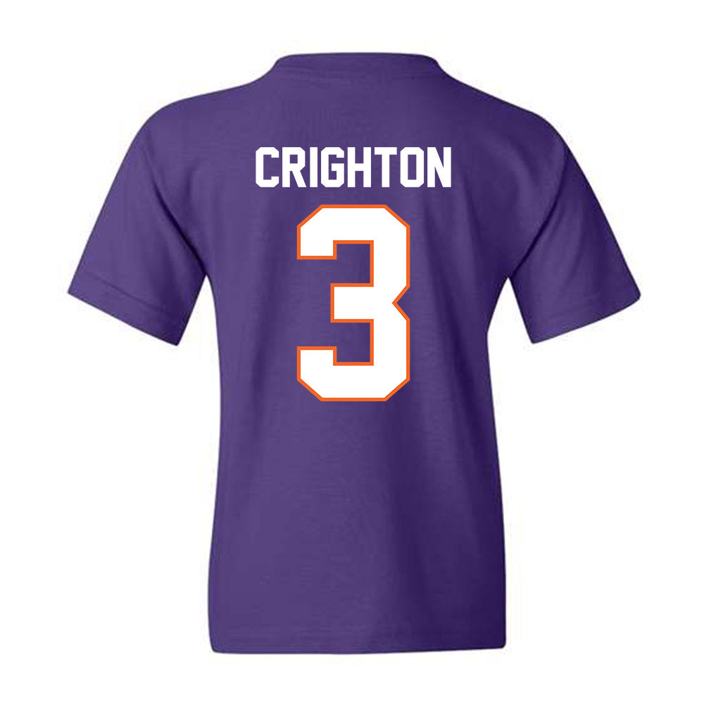 Clemson - NCAA Baseball : Jack Crighton - Classic Shersey Youth T-Shirt
