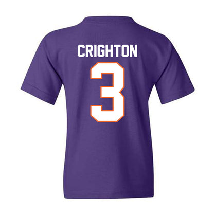 Clemson - NCAA Baseball : Jack Crighton - Classic Shersey Youth T-Shirt