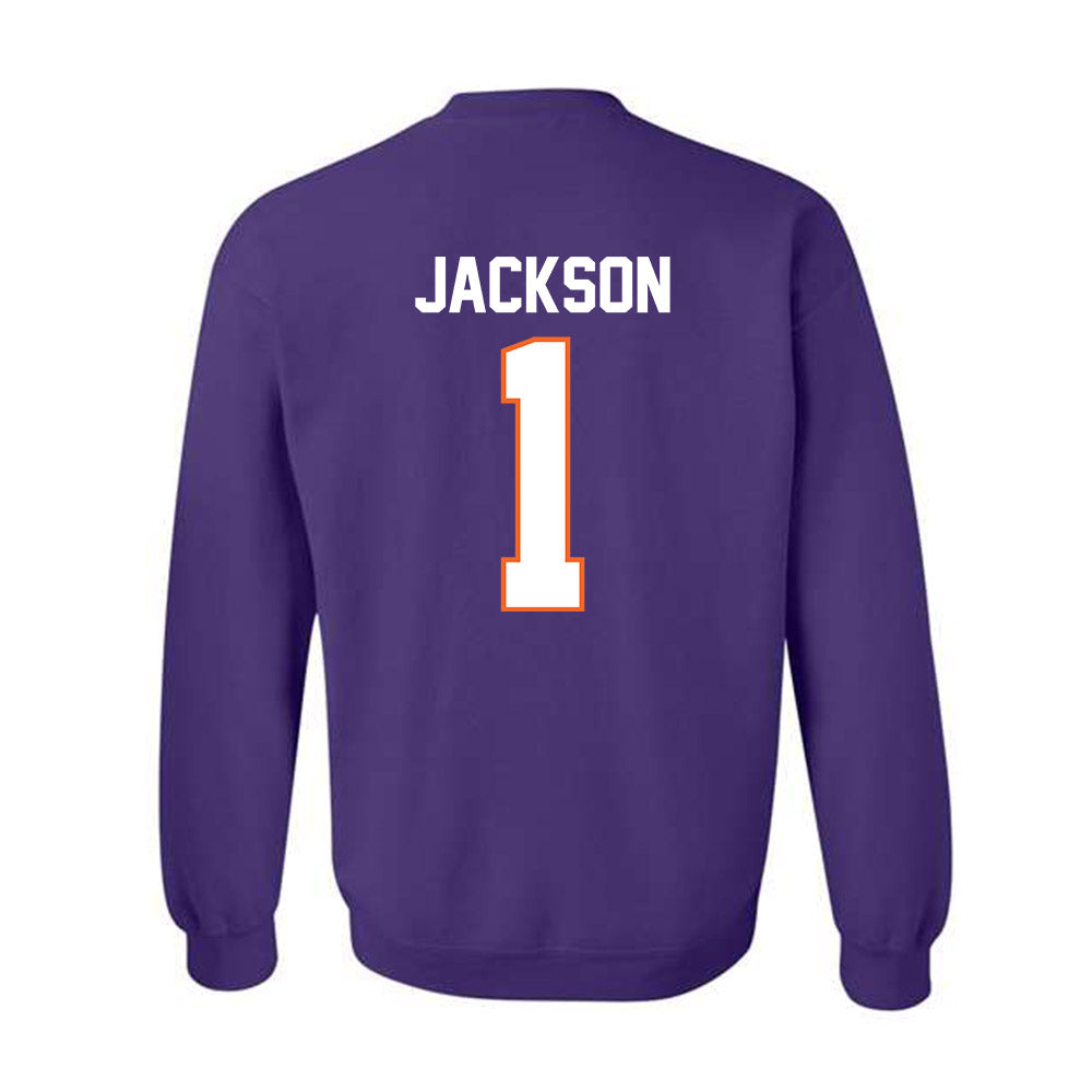 Clemson - NCAA Women's Basketball : Amaia Jackson - Classic Shersey Crewneck Sweatshirt-1
