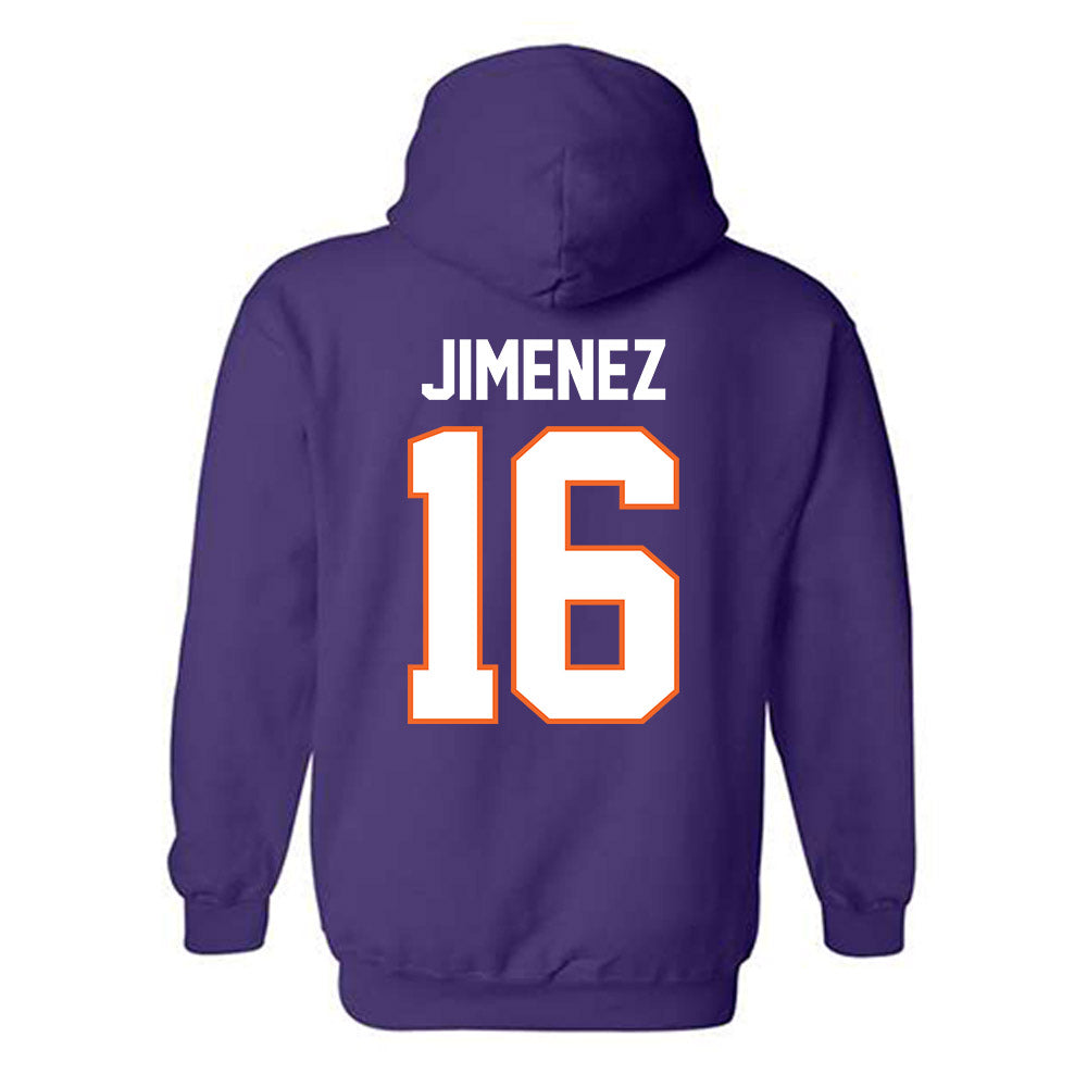 Clemson - NCAA Men's Soccer : Mason Jimenez - Classic Shersey Hooded Sweatshirt-1