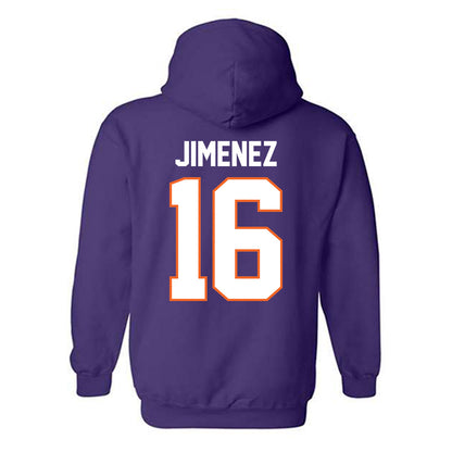 Clemson - NCAA Men's Soccer : Mason Jimenez - Classic Shersey Hooded Sweatshirt-1